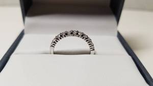 lot 5298 image: .50CT Prong Set Cultured Diamond Ring Sparkling, E-F ColorVS Clarity- Retail$539.99