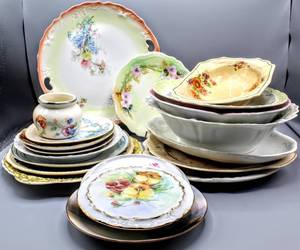 lot 1511 image: Large Lot of Misc China Dishes and Platters - Limoges, John Edwards England, Edwin M. Knowles and more