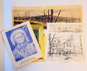 lot 1605 image: Vintage Art Prints Lot of 7 - Including �1963 Sleep Tight Tonight Your Air Force is Awake Print by Noel Lawson