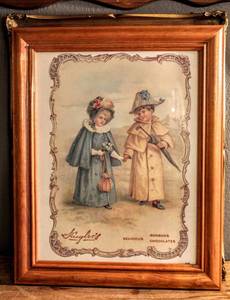 lot 1569 image: (3) Framed Prints, Huylers Delicious BonBon Chocolates, Beautifully Framed Madame Mears Print 16.25 x 13.5, and My Dearest Mother 6 x 8