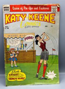 lot 1666 image: Vintage ARCHIE COMICS KATY KEENE No. 49, Queen Of Pin-Ups Cut-Out Paper Dolls
