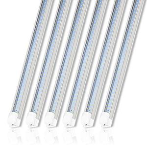 lot 6009 image: 6 Pack 8FT LED Shop Light Fixture, 80W Integrated LED Tube Light, 10000LM, 5000K Daylight, Linkable Shop Lights, 8 Foot T8 LED Tube Light for Garage,Warehouse, Workshop, Plug and Play, ETL