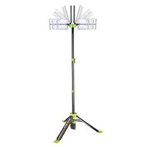 lot 6035 image: PowerSmith Voyager 4,000 Lumen Rechargeable Collapsible Weatherproof LED Work Light with Remote, Five Modes and Battery