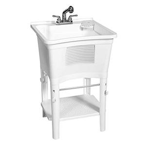 lot 6045 image: Zenna Home Ergo Tub Sanitation Station, White