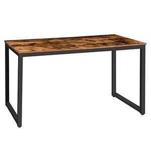 lot 6092 image: HOOBRO Computer Desk, Industrial Office Study Desk, PC Table Workstation for Home Office, Sturdy Writing Desk with Metal Frame, 55.1 x 23.6 x 29.9 Inch, Rustic Brown BF68DN01