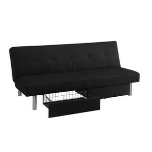 lot 6101 image: DHP Sola Storage Futon, Black