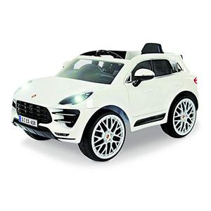 lot 6134 image: Rollplay W416AC 6V Porsche Macan Kids Ride-On Car - For Boys & Girls Ages 3 & Up - Battery-Powered Ride On Toy - White, 24.41 x 23.23