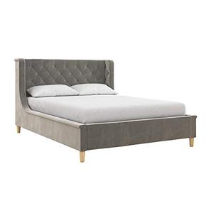 lot 6172 image: Little Seeds Monarch Hill Ambrosia Gray Full Size Upholstered Bed,