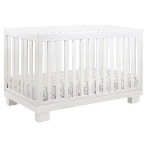 lot 6180 image: Babyletto Modo 3-in-1 Convertible Crib with Toddler Rail - White