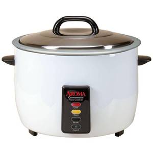 lot 6231 image: Aroma 60-Cup (Cooked) Commercial Rice Cooker, White