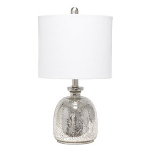 lot 6237 image: Elegant Designs Textured Glass Table Lamp