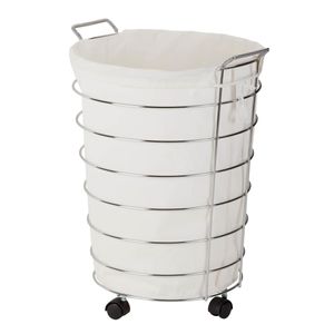 lot 6246 image: Rolling Hamper with Removable Laundry Bag (No Wheels)