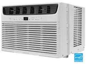 lot 6060 image: FFRE1833U2 Energy Star Air Conditioner with 230208 Volts 18 000 BTU Cooling Capacity 3 Fan Speeds and 11.9 EER in