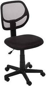 lot 6083 image: Amazonbasics Low-back Computer Taskdesk Chair With Swivel Casters - Black