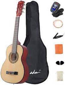 lot 6222 image: Beginner 36�� Classical Acoustic Guitar - 6 String Junior Linden Wood Traditional