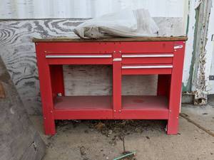 lot 9406 image: Work Bench Good Quality- Needs New Top