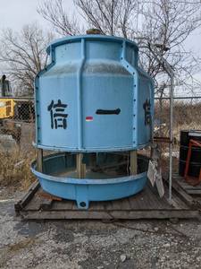 lot 9413 image: 75 Ton Cooling tower (rebuild fan motor from Klemp)