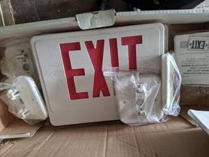 lot 9415 image: Exit Signs, Outdoor Lights