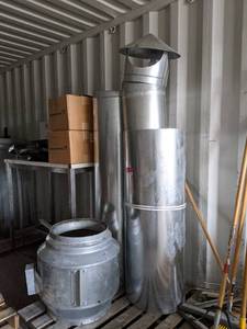 lot 9416 image: Inline Duct Fan and Ductwork