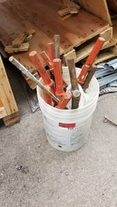 lot 9449 image: Heavy Duty Jack Hammer Bits and Breakers