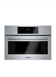 lot 9 image: Built-In Microwave in Stainless Steel with Drop Down Door and Sensor Cooking