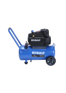lot 11 image: Kobalt 8-Gallon Single Stage Protable Electric Horizontal Air Compressure