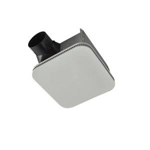 lot 23 image: Broan-NuTone Roomside Series 80 CFM Ceiling Bathroom Exhaust Fan with CleanCover, ENERGY STAR, White