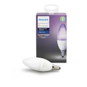 lot 50 image: Philips Hue White and Color Ambiance E12 Smart Light Candelabra Bulb, 40W LED