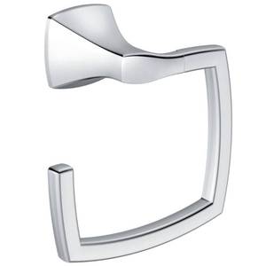 lot 80 image: Moen YB5186CH Voss Towel Ring, Chrome