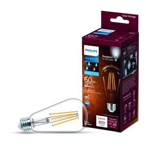 lot 102 image: Philips Vintage Edison ST19 Medium LED Decorative Light Bulb Qty5