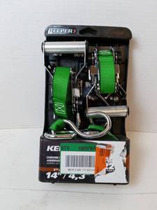 lot 128 image: Keeper Chrome Ratchet Tie-Down Set