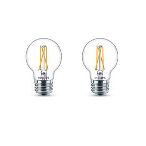 lot 129 image: Philips Warm Glow G16.5 Medium LED Decorative Light Bulbs 2pks Qty 4