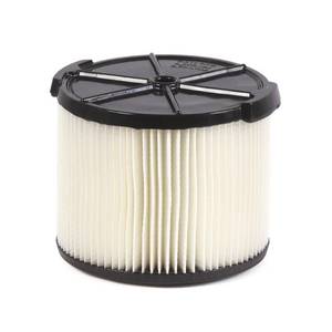 lot 294 image: RIDGID 1-Layer Standard Pleated Paper Filter for 3 to 4.5 Gal. WetDry Shop Vacuums, White