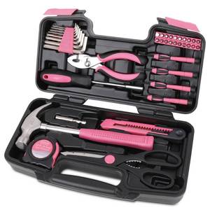 lot 296 image: Apollo DT9706P 39-Piece Tool Set, Pink