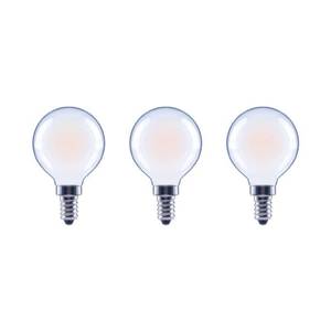 lot 269 image: EcoSmart 40-Watt Equivalent G16.5 Globe Dimmable Frosted Glass Filament Vintage LED Light Bulb Soft White (3-Pack) QTY 2