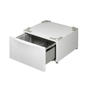 lot 284 image: LG - 27 Laundry Pedestal with Storage Drawer - White