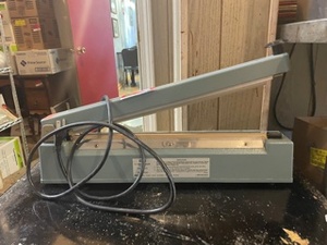 lot 5953 image: Uline 16 Inch Impulse Sealer With Cutter H-963