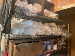 lot 5955 image: Lot Of Thermal Paper Rolls And Portions Cups