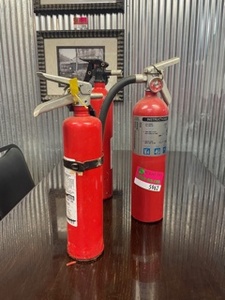 lot 5962 image: (3) Fire Extinguishers