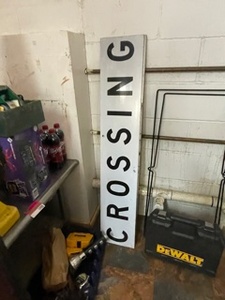 lot 5985 image: Railroad Sign And Framed Prints