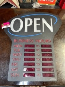 lot 7438 image: Open Sign