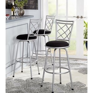 lot 18711 image: TMS Avery Adjustable-Height Bar Stool, Set of 3