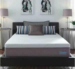lot 18720 image: Slumber Solutions 14-inch Gel Memory Foam Firm - King Mattress - White- Retail$599.99