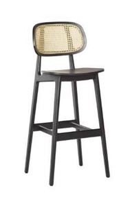 lot 18731 image: Brazil Barstool with Cane Back- Retail$285.49