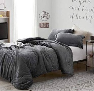 lot 18740 image: Coma Inducer Twin XL Comforter - The Original Plush - Steel Gray