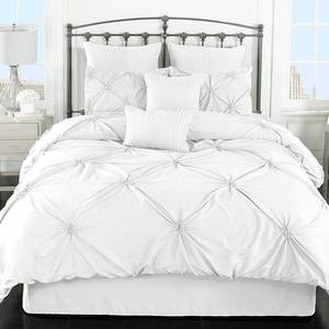 lot 18742 image: Lorraine 8 Pc King Comforter Set Bedding