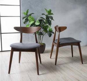 lot 18775 image: Carson Carrington Lund Mid-century Dining Chair (Set of 2)- Retail$167.49