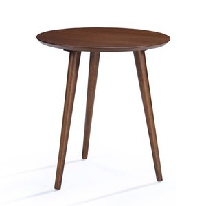 lot 18776 image: Evie Wood End Table with Faux Wood Overlay by Christopher Knight Home - 20L x 20W x 22H