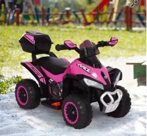 lot 18792 image: Pink- AOSOM Kids Electric ATV Motorcycle Bench Buggy Quad Ride On Car
