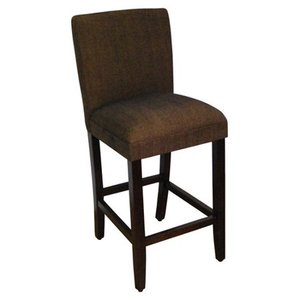 lot 18799 image: HomePop Upholstered Parson Barstool - 29 inches- Retail$83.49